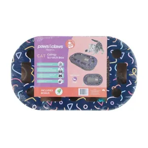 Cardboard Cat Activity Scratcher With Toys - 48cm x 23cm x 5cm